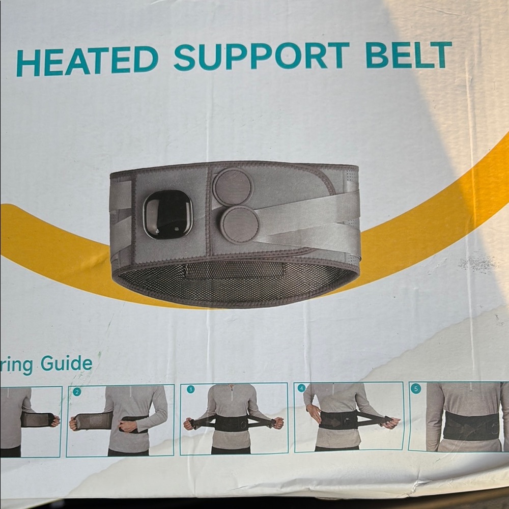 Gray Heated Support Belt